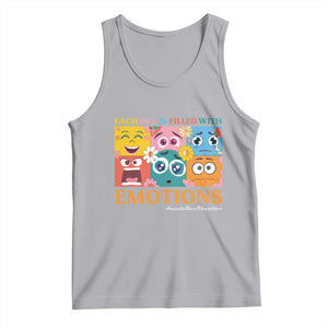 Mental Health Tank Top Each Day Is Filled With Emotions TS09 Athletic Heather Print Your Wear