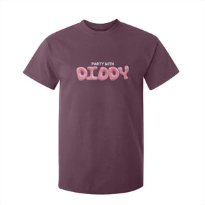 Party With Diddy T Shirt For Kid Funny Sarcastic Diddy Party TS09 Maroon Print Your Wear