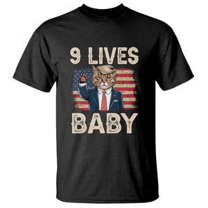 Cats For Trump T Shirt 9 Lives Baby Trump Cat Raise Fist TS09 Black Print Your Wear