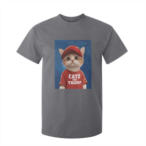 Trump Cat T Shirt For Kid Cute Cats For Trump American President TS09 Charcoal Print Your Wear