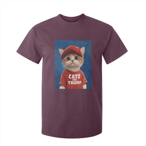 Trump Cat T Shirt For Kid Cute Cats For Trump American President TS09 Maroon Print Your Wear