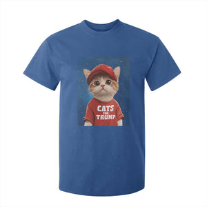 Trump Cat T Shirt For Kid Cute Cats For Trump American President TS09 Royal Blue Print Your Wear