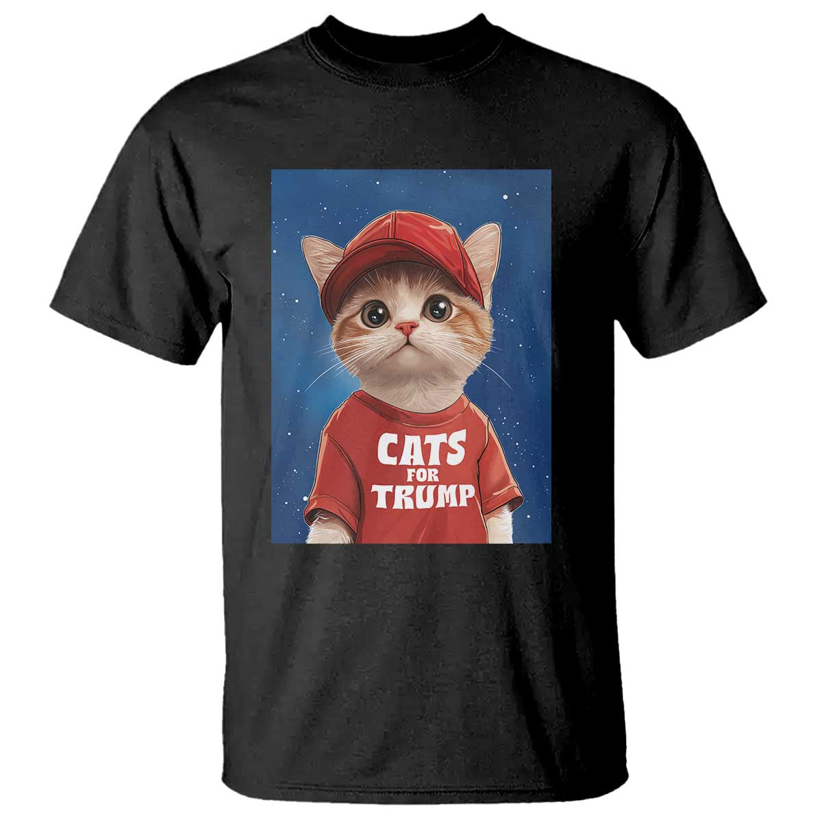 Trump Cat T Shirt Cute Cats For Trump American President TS09 Black Print Your Wear