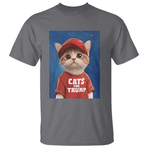 Trump Cat T Shirt Cute Cats For Trump American President TS09 Charcoal Print Your Wear