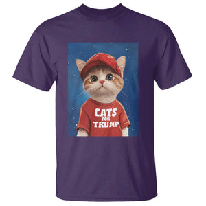 Trump Cat T Shirt Cute Cats For Trump American President TS09 Purple Print Your Wear