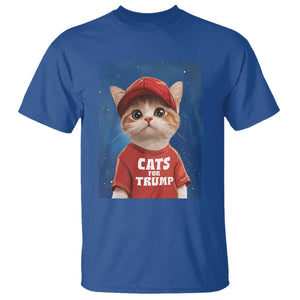 Trump Cat T Shirt Cute Cats For Trump American President TS09 Royal Blue Print Your Wear