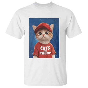 Trump Cat T Shirt Cute Cats For Trump American President TS09 White Print Your Wear