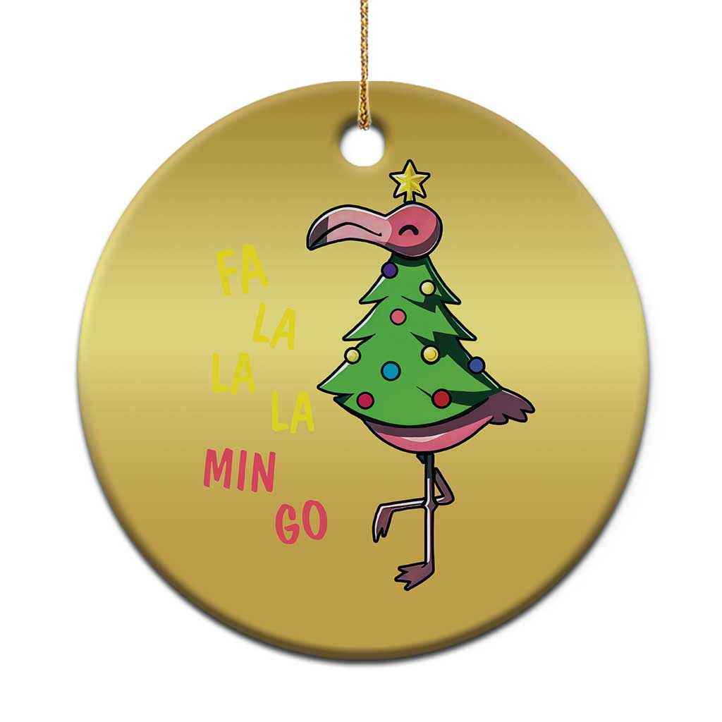 Fa La La Mingo Flamingo Hawaiian Christmas Tree Christmas Ornament TS09 Print Your Wear