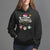 Mini Penguin With Xmas Light Ornaments Balls Merry Christmas Hoodie TS09 Military Green Printyourwear