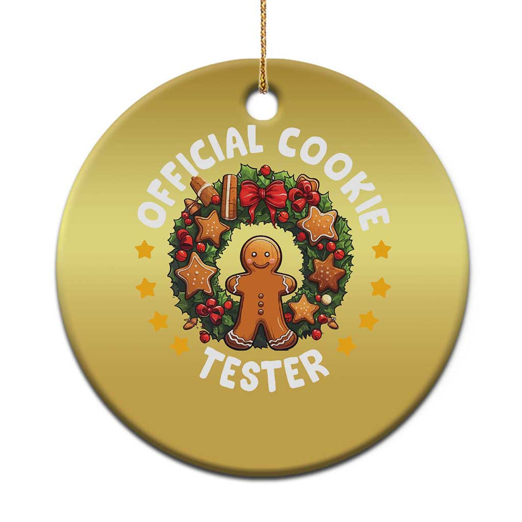 Xmas Baking Christmas Ornament Official Cookie Tester Gingerbread Men TS09 Print Your Wear