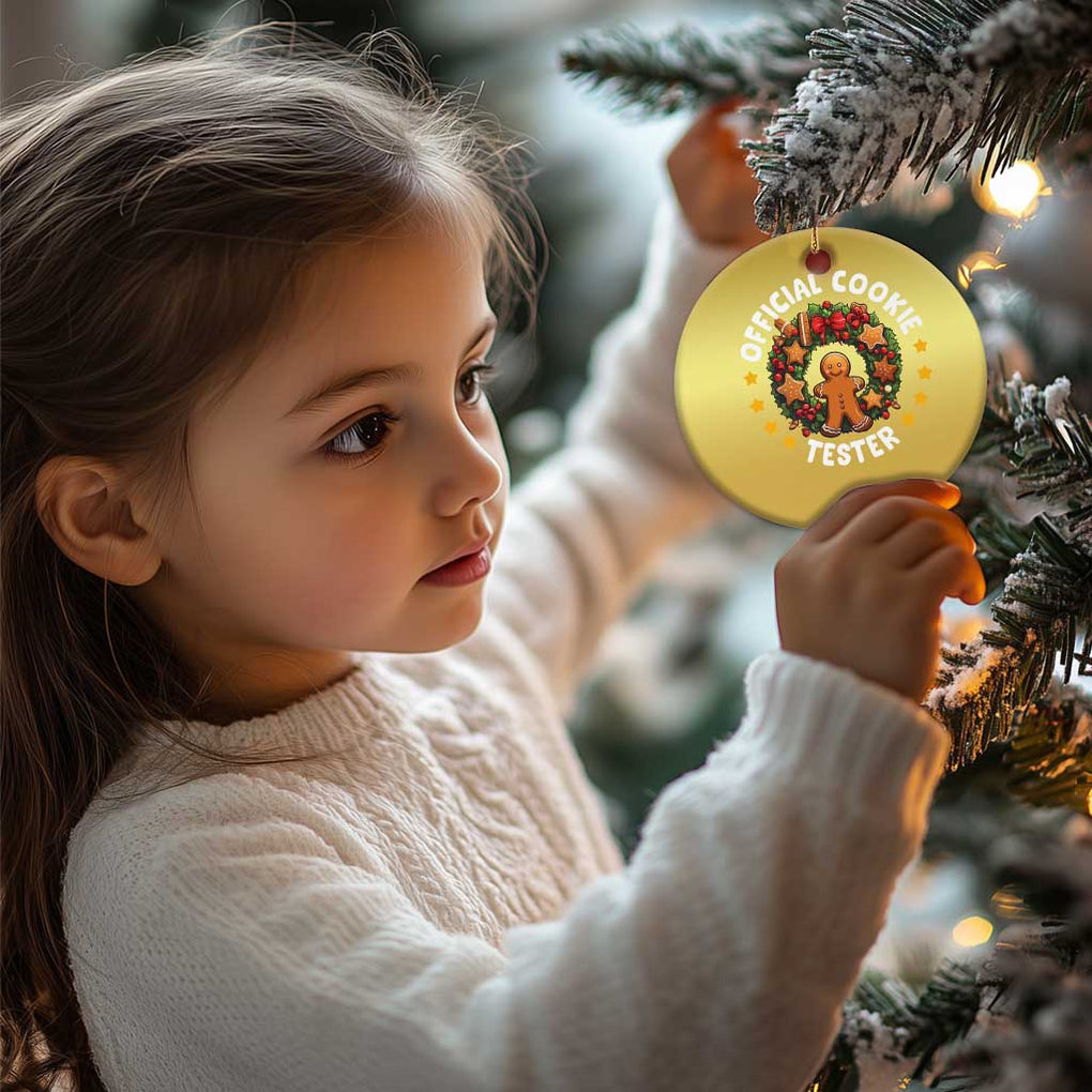 Xmas Baking Christmas Ornament Official Cookie Tester Gingerbread Men TS09 Print Your Wear