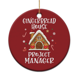 Xmas Baking Christmas Ornament Gingerbread House Project manager Decorating TS09 Print Your Wear