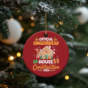 Xmas Baking Christmas Ornament Official Gingerbread House Construction Crew TS09 Print Your Wear