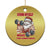 Xmas Santa Gymer Christmas Ornament Civing Muscles Santa Weightlifting TS09 Print Your Wear