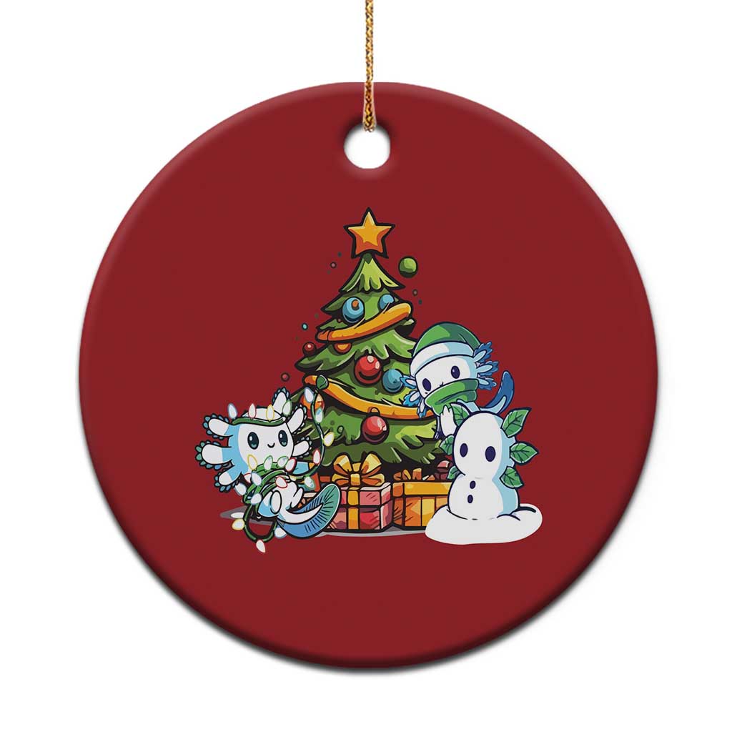 Cute Axolotl Christmas Tree Christmas Ornament TS09 Print Your Wear