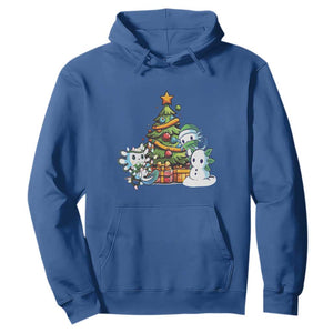 Cute Axolotl Christmas Tree Hoodie TS09 Royal Blue Print Your Wear