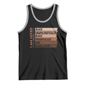 Melanin Pride Tank Top Yes I'm Mixed With Black TS09 Black Athletic Heather Print Your Wear