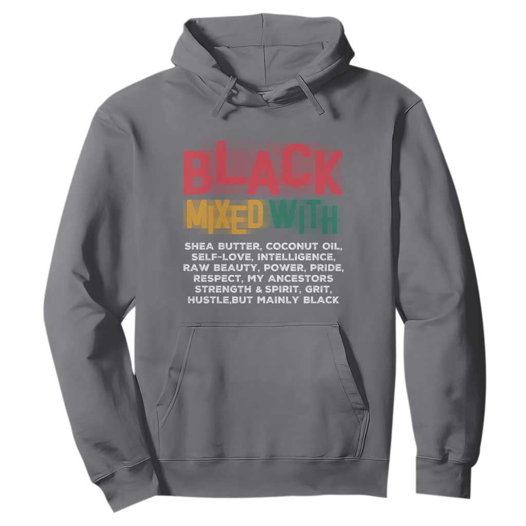Funny Black Pride Hoodie Yes I'm Mixed With Black TS09 Charcoal Print Your Wear