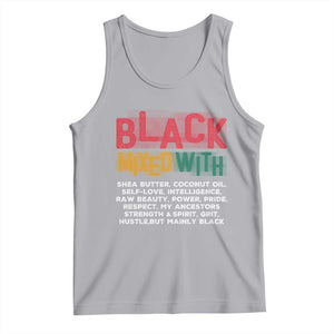 Funny Black Pride Tank Top Yes I'm Mixed With Black TS09 Athletic Heather Print Your Wear