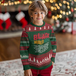 Funny Black Pride Ugly Christmas Sweater Yes I'm Mixed With Black