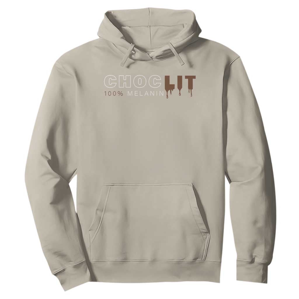 Black Pride Hoodie Choclit 100% Melanin African American TS09 Sand Print Your Wear