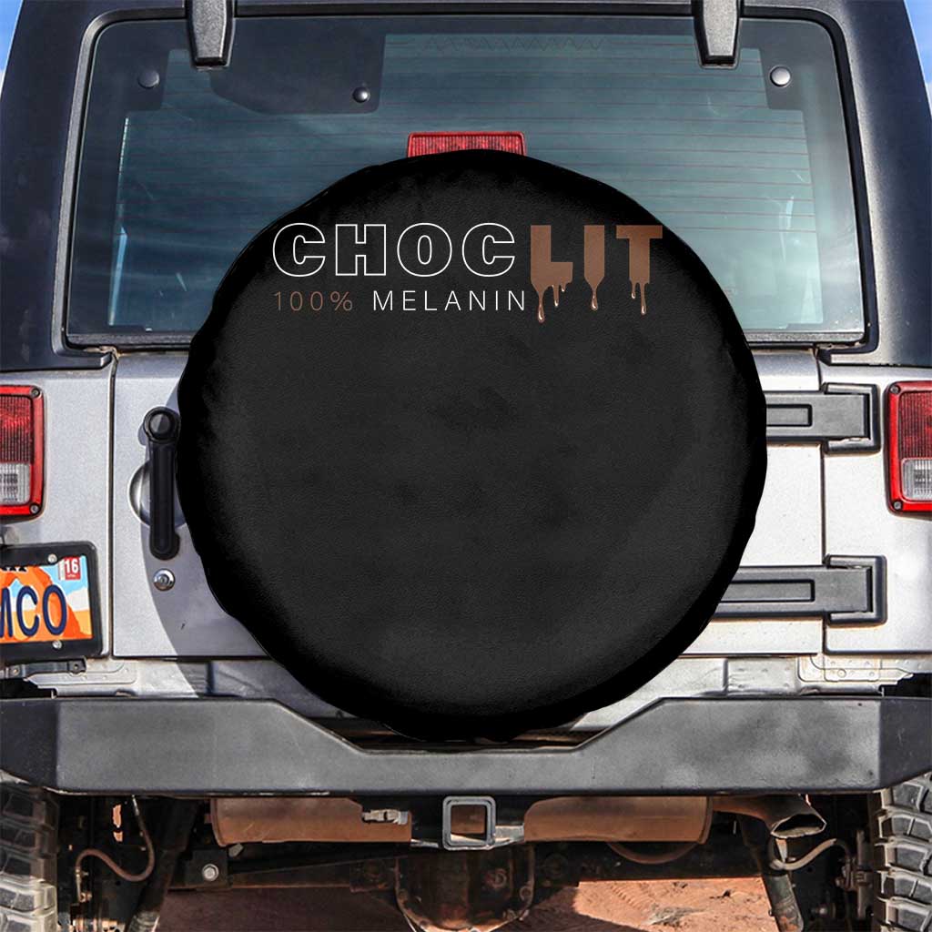 Black Pride Spare Tire Cover Choclit 100% Melanin African American TS09 No hole Black Print Your Wear