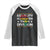 Black History Month Raglan Shirt Equality Is Greater Than Division TS09 Black White Print Your Wear