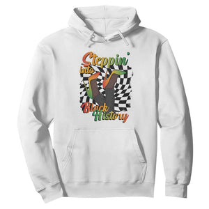 Stepping Into Black History Month Hoodie African American Women Melanin Pride TS09 White Print Your Wear