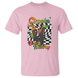 Stepping Into Black History Month T Shirt African American Women Melanin Pride TS09 Light Pink Print Your Wear