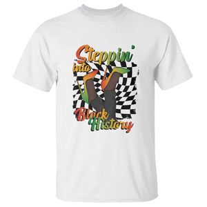 Stepping Into Black History Month T Shirt African American Women Melanin Pride TS09 White Print Your Wear