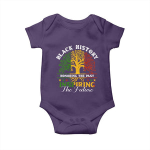 Black History Baby Onesie Honoring The Past Inspiring The Future TS09 Purple Print Your Wear