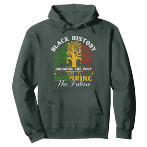 Black History Hoodie Honoring The Past Inspiring The Future TS09 Dark Forest Green Print Your Wear