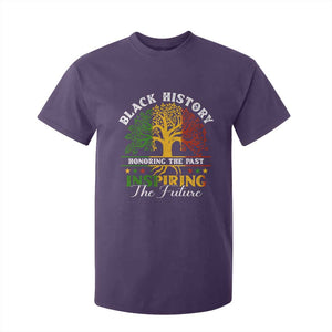 Black History T Shirt For Kid Honoring The Past Inspiring The Future TS09 Purple Print Your Wear