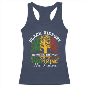 Black History Racerback Tank Top Honoring The Past Inspiring The Future TS09 Navy Print Your Wear