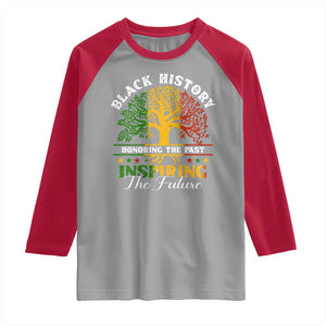 Black History Raglan Shirt Honoring The Past Inspiring The Future TS09 Sport Gray Red Print Your Wear