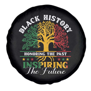 Black History Spare Tire Cover Honoring The Past Inspiring The Future TS09 Print Your Wear