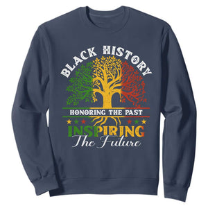 Black History Sweatshirt Honoring The Past Inspiring The Future TS09 Navy Print Your Wear