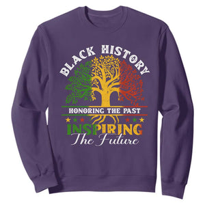 Black History Sweatshirt Honoring The Past Inspiring The Future TS09 Purple Print Your Wear