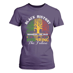 Black History T Shirt For Women Honoring The Past Inspiring The Future TS09 Purple Print Your Wear