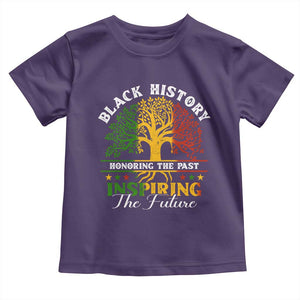 Black History Toddler T Shirt Honoring The Past Inspiring The Future TS09 Purple Print Your Wear