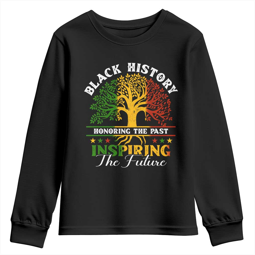 Black History Youth Sweatshirt Honoring The Past Inspiring The Future TS09 Black Print Your Wear