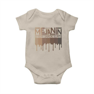 Melanin African Pride Baby Onesie Made With Melanin Every Shade Slays TS09 Sand Print Your Wear