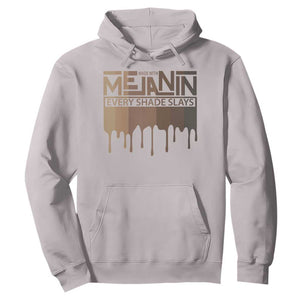 Melanin African Pride Hoodie Made With Melanin Every Shade Slays TS09 Ice Gray Print Your Wear