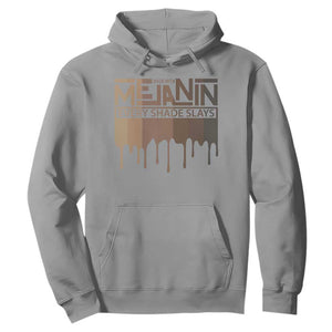 Melanin African Pride Hoodie Made With Melanin Every Shade Slays TS09 Sport Gray Print Your Wear