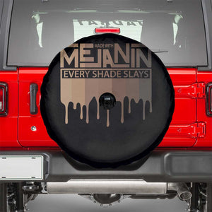 Melanin African Pride Spare Tire Cover Made With Melanin Every Shade Slays TS09 Black Print Your Wear