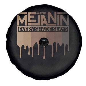 Melanin African Pride Spare Tire Cover Made With Melanin Every Shade Slays TS09 Print Your Wear