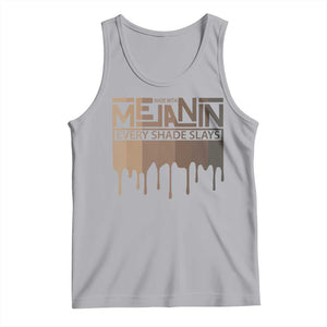 Melanin African Pride Tank Top Made With Melanin Every Shade Slays TS09 Athletic Heather Print Your Wear