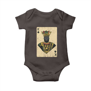 African King Card Black Pride Baby Onesie TS09 Dark Chocolate Print Your Wear