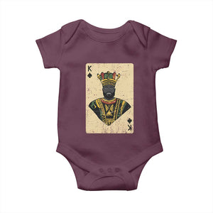 African King Card Black Pride Baby Onesie TS09 Maroon Print Your Wear