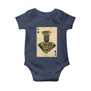 African King Card Black Pride Baby Onesie TS09 Navy Print Your Wear